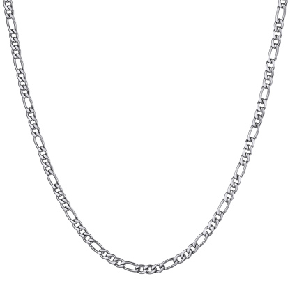 NK 3:1 Smooth Figaro Chain Necklace
