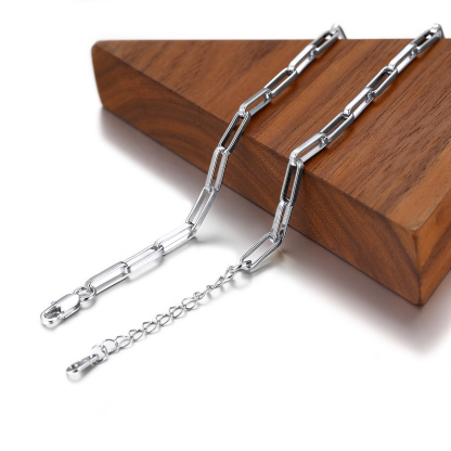 18k Gold Oval Link Chain Choker