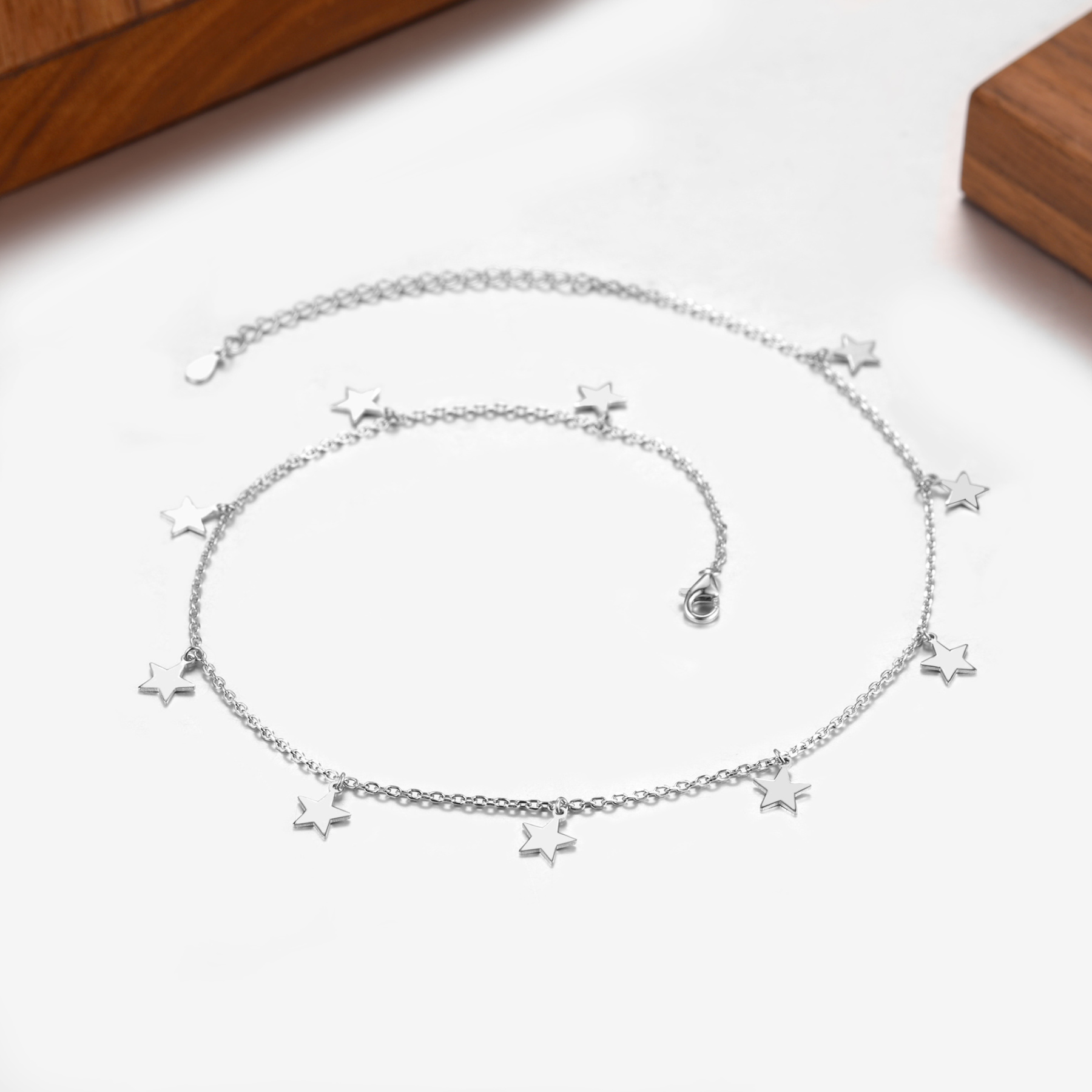 S925 Star Short Choker Chain Necklace