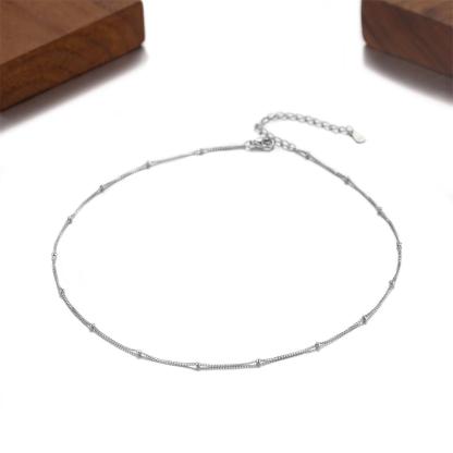 Beaded chain necklace for women