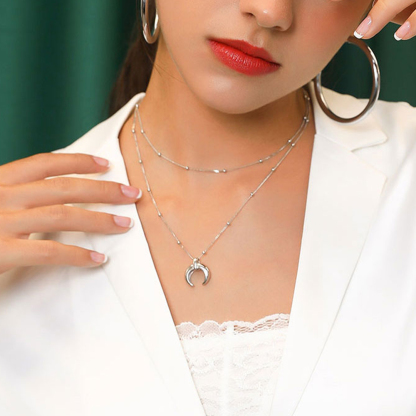 Beaded chain necklace for women