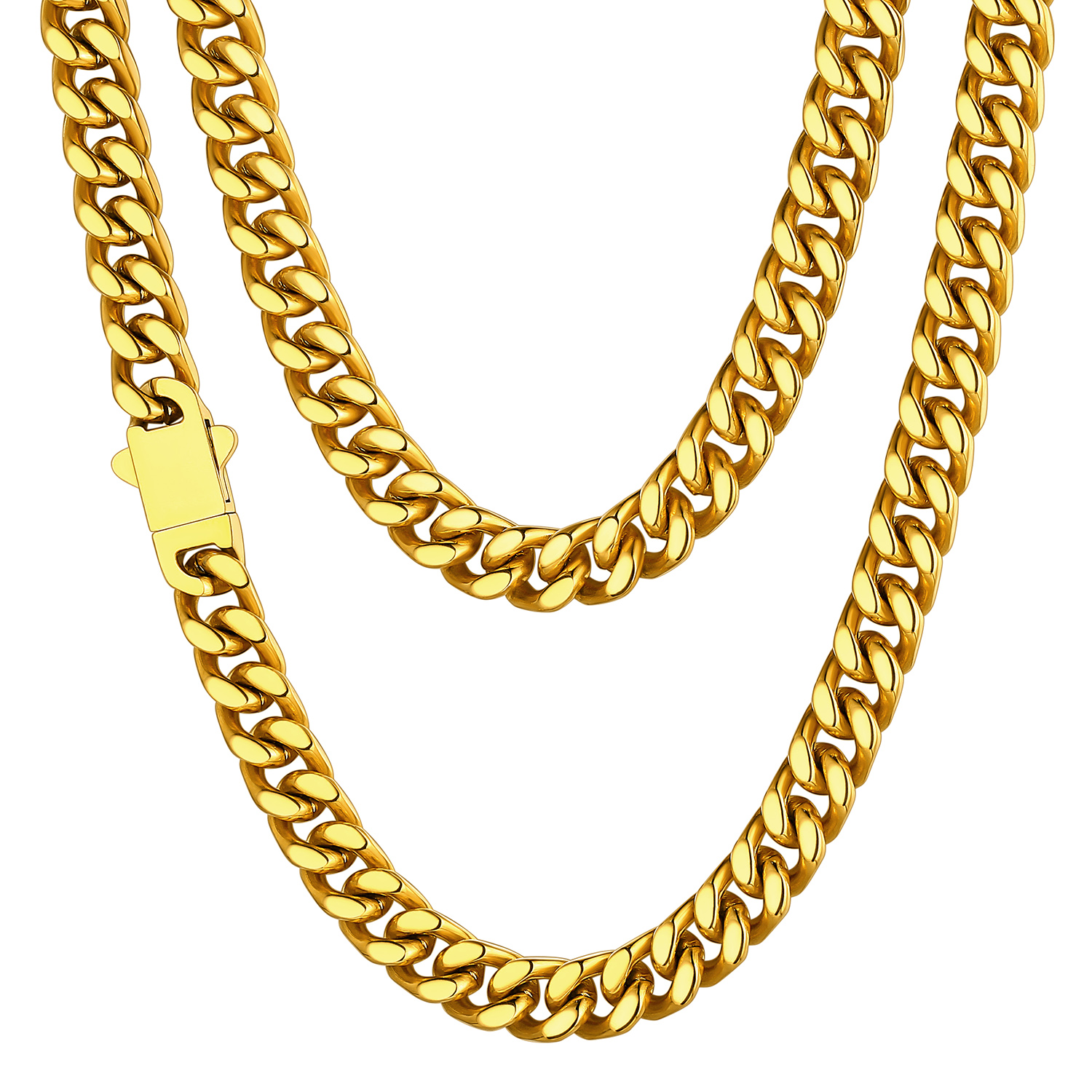 Cuban Link Chain 316L Steel Natural 22"