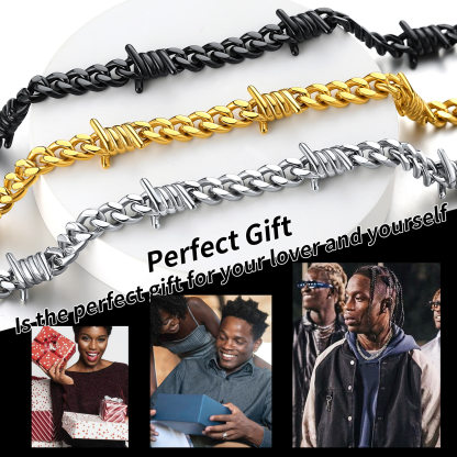 Men's Cuban Chain 9mm Perfect Christmas Gift for Men