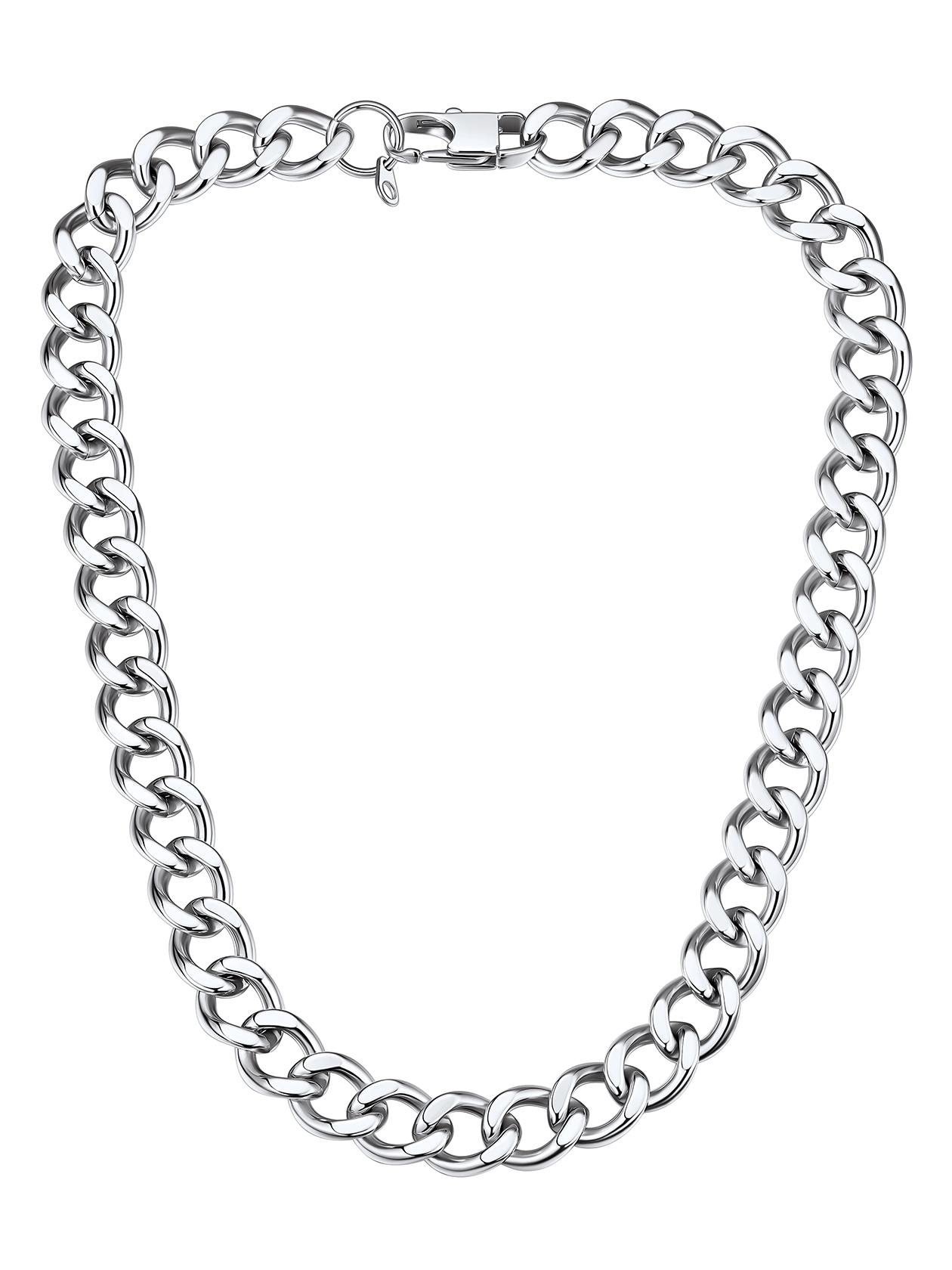 Chunky Cuban Link Chain Necklace | Stainless Steel 18-20"