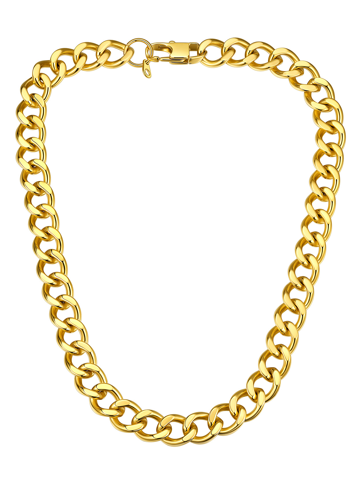 Chunky Cuban Link Chain Necklace | Stainless Steel 18-20"