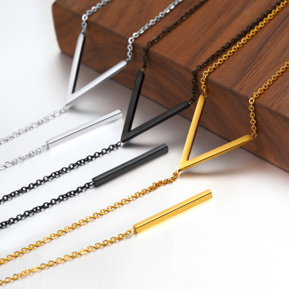 Minimalist V-Shaped Necklace for Women