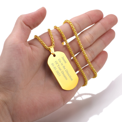 Personalized Dog Tags Necklace