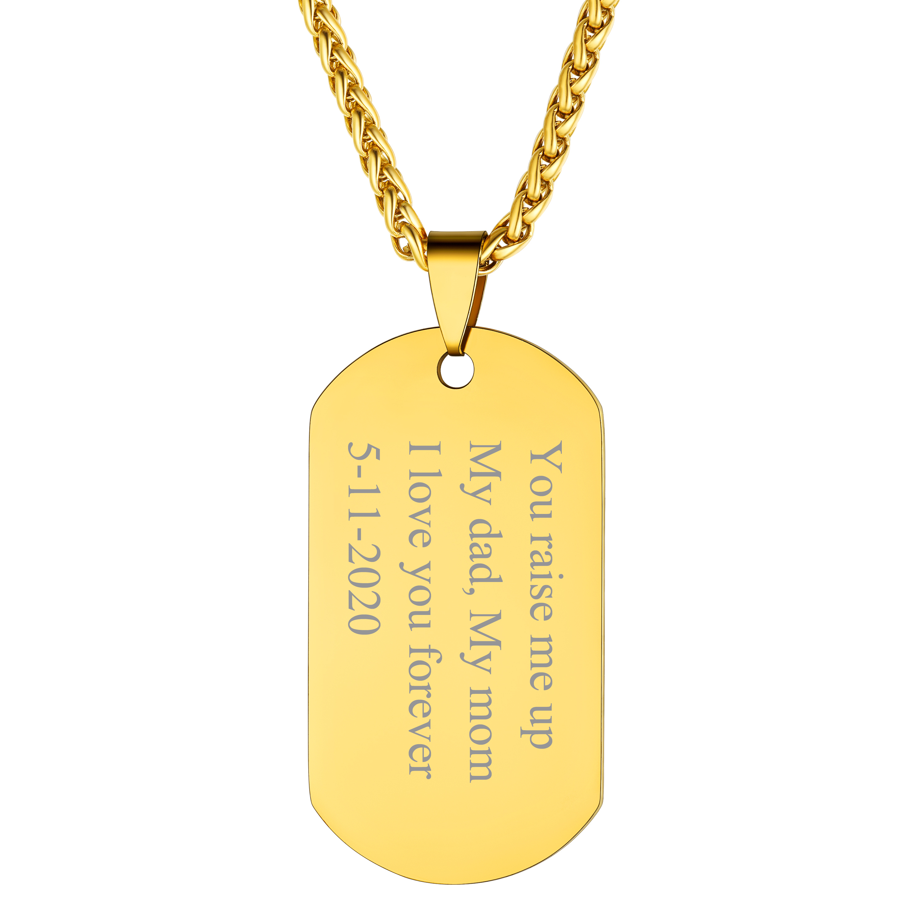 Personalized Dog Tags Necklace