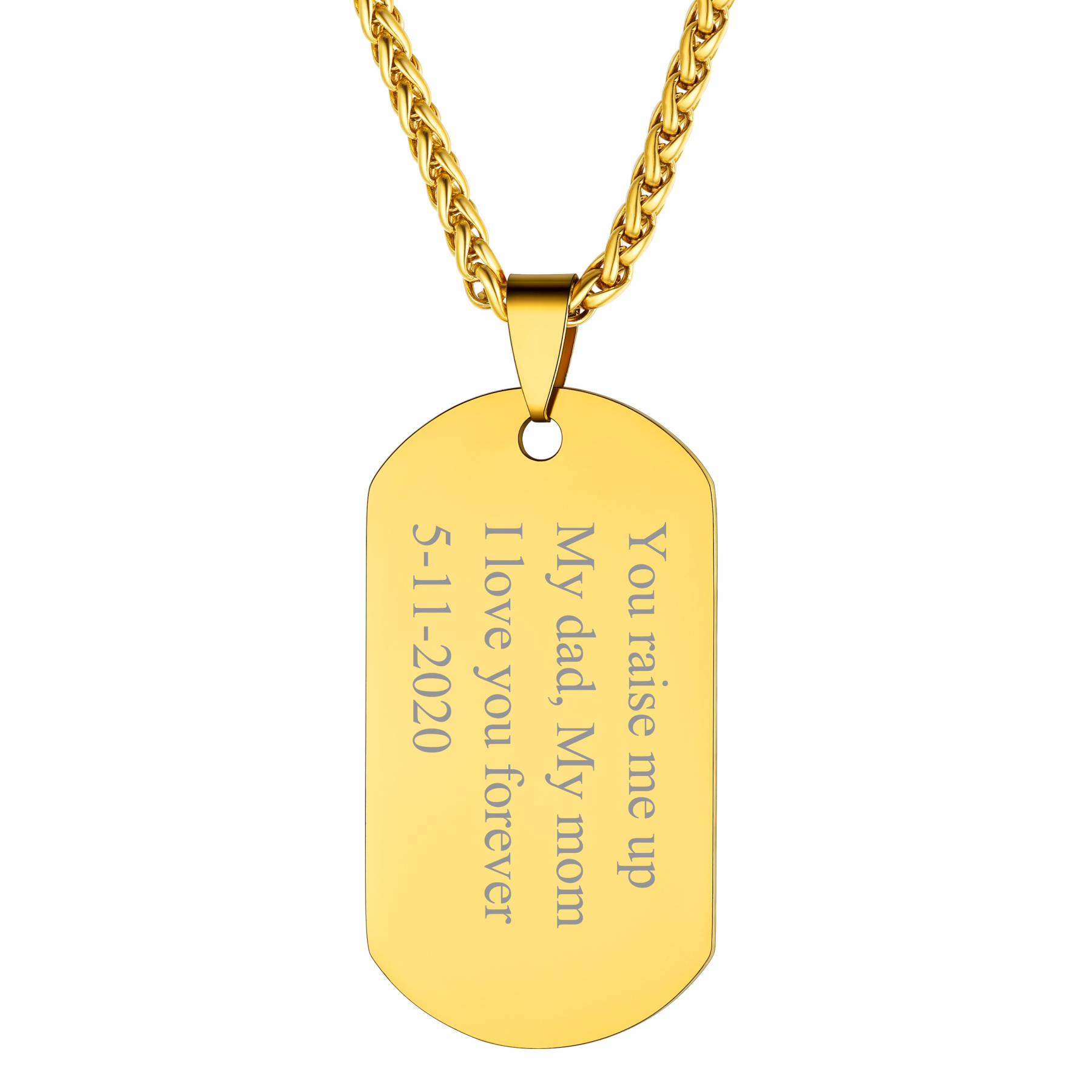 Personalized Dog Tags Necklace