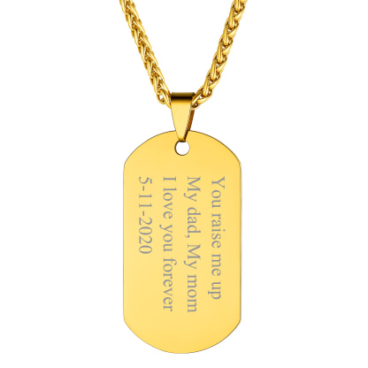 Personalized Dog Tags Necklace