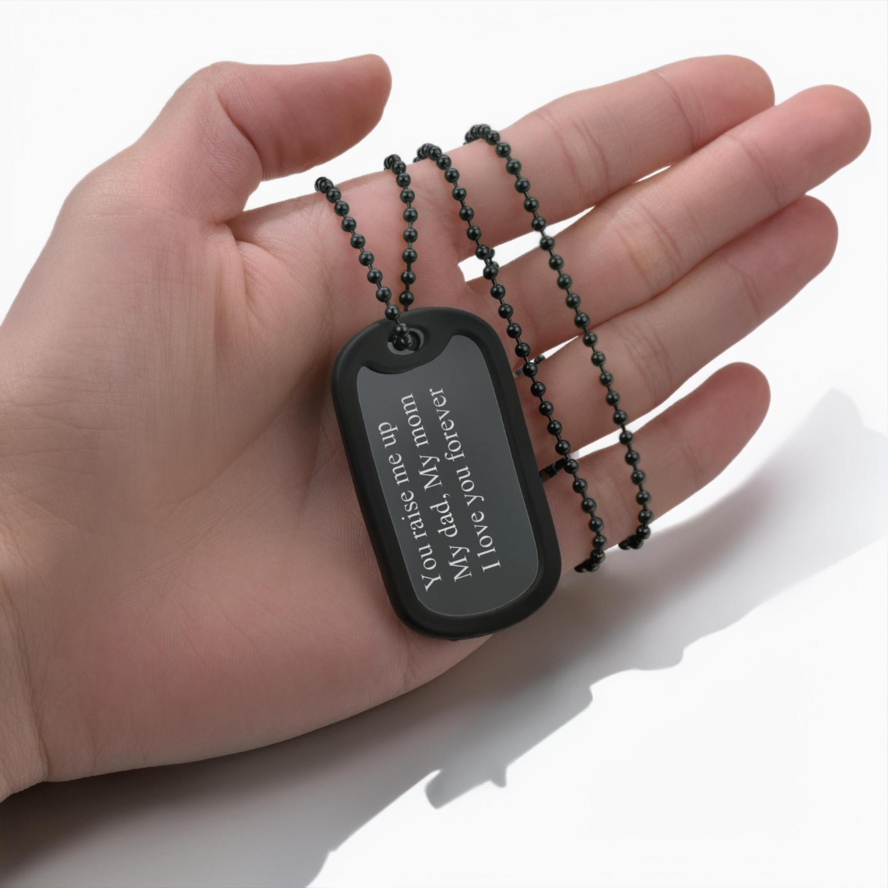 Stainless Steel Customized Dog Tag Necklace For Men