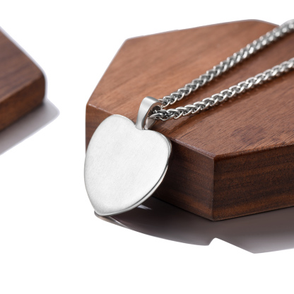 Custom Photo Heart Pendant Necklace