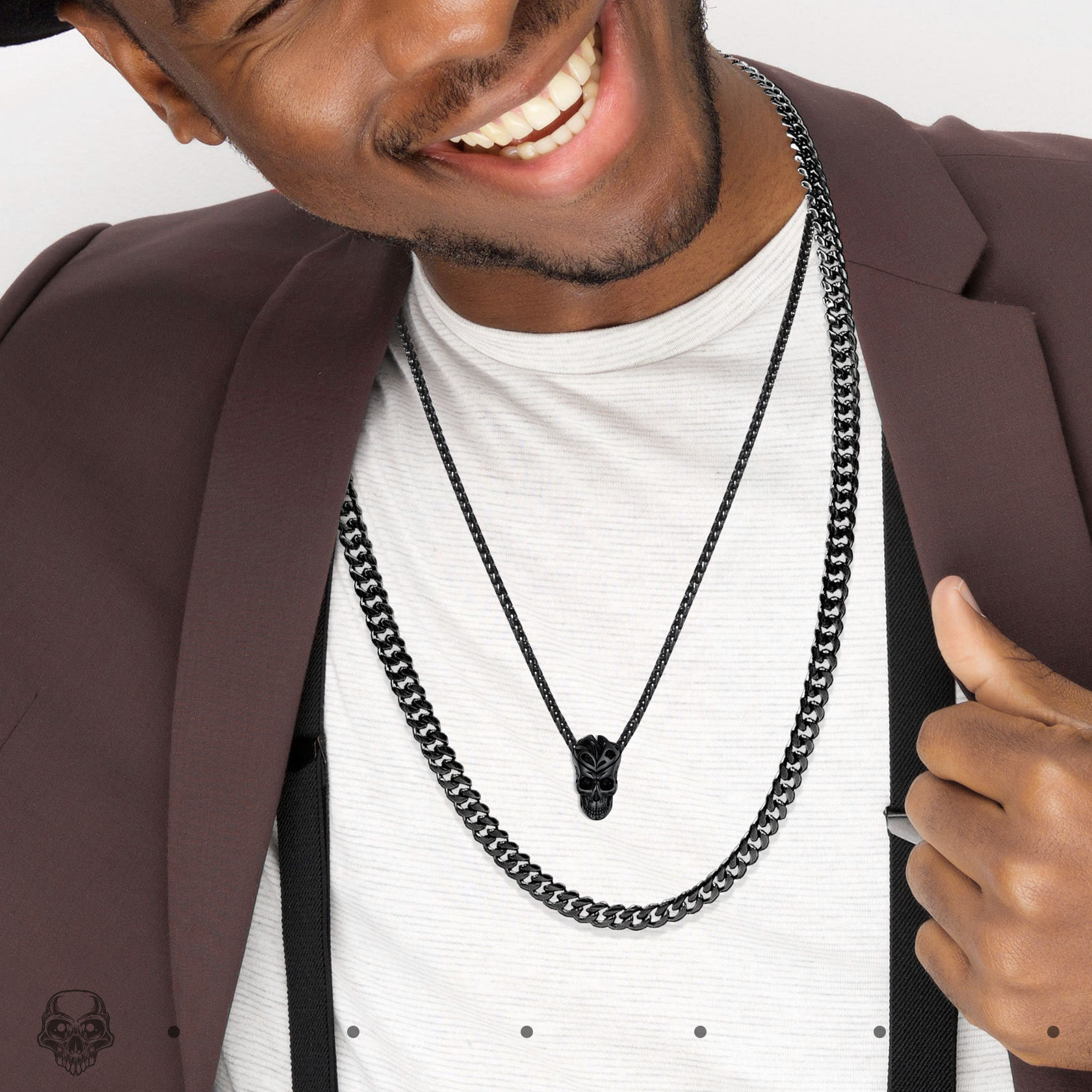 Skeleton Head Celtic Knot Necklace