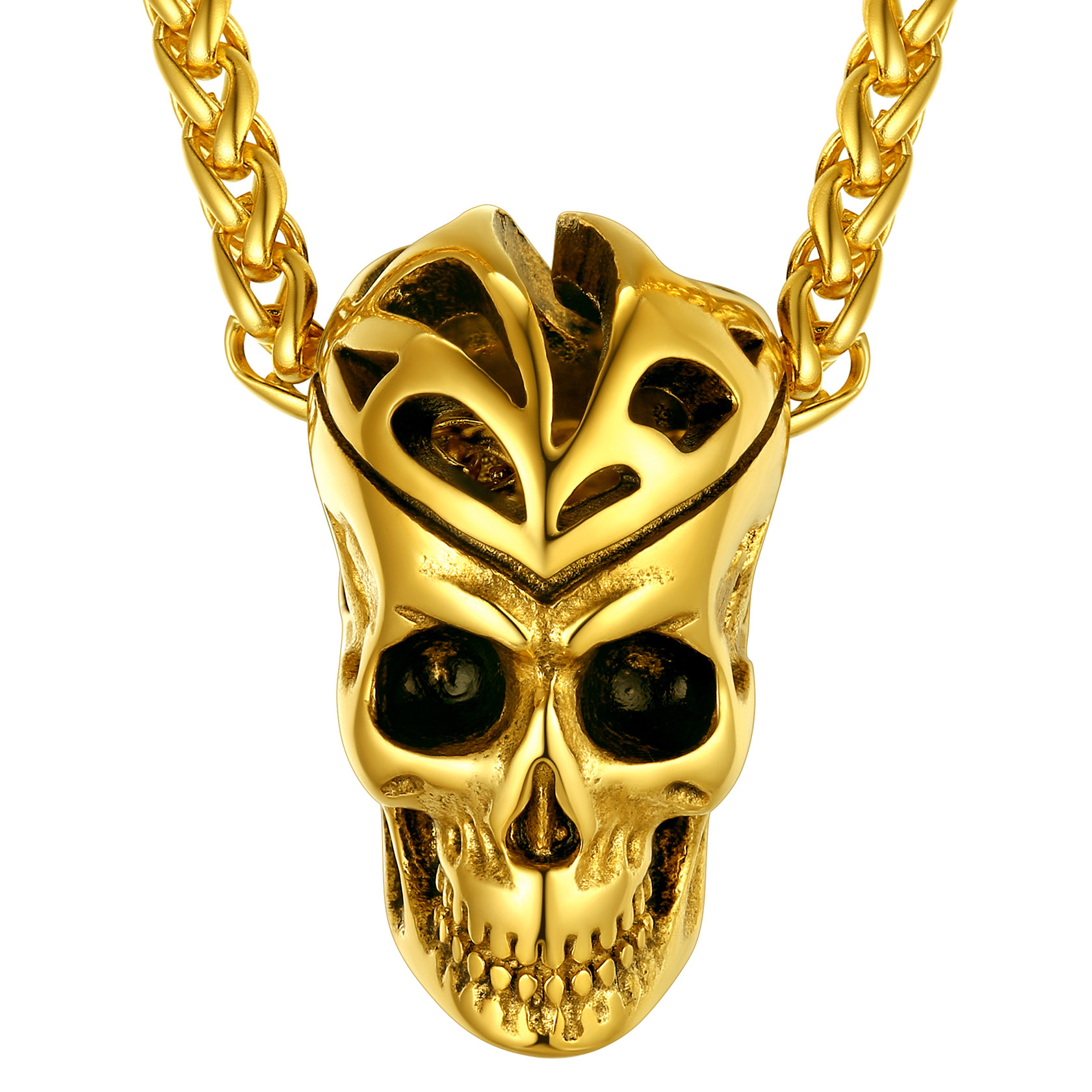 Skeleton Head Celtic Knot Necklace