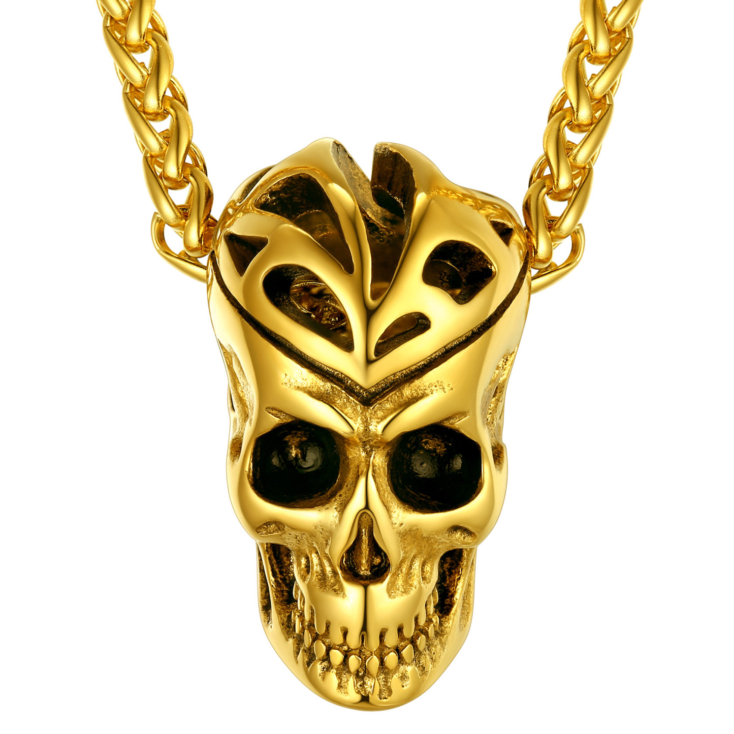 Skeleton Head Celtic Knot Necklace
