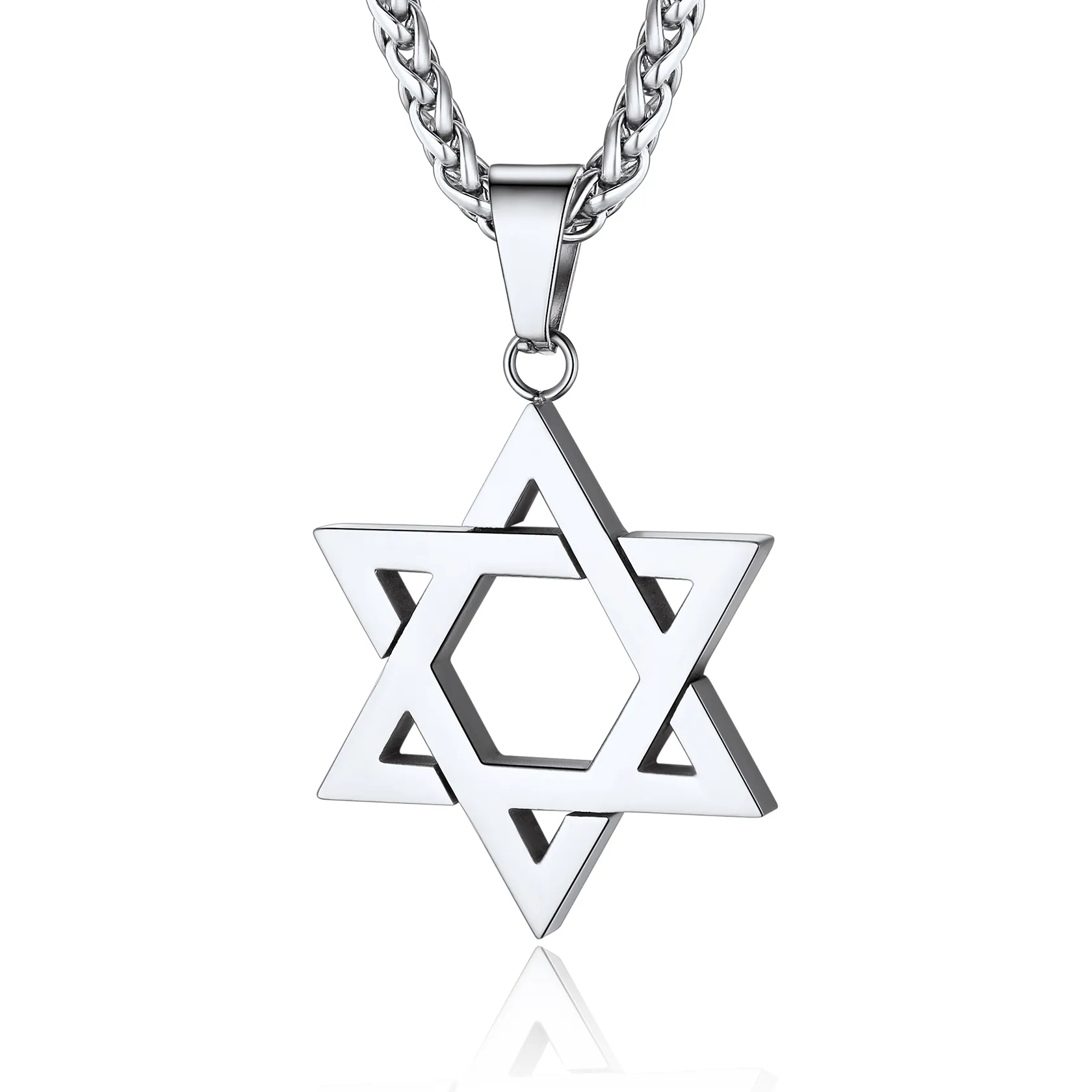 Star of David Pendant Necklace For Men