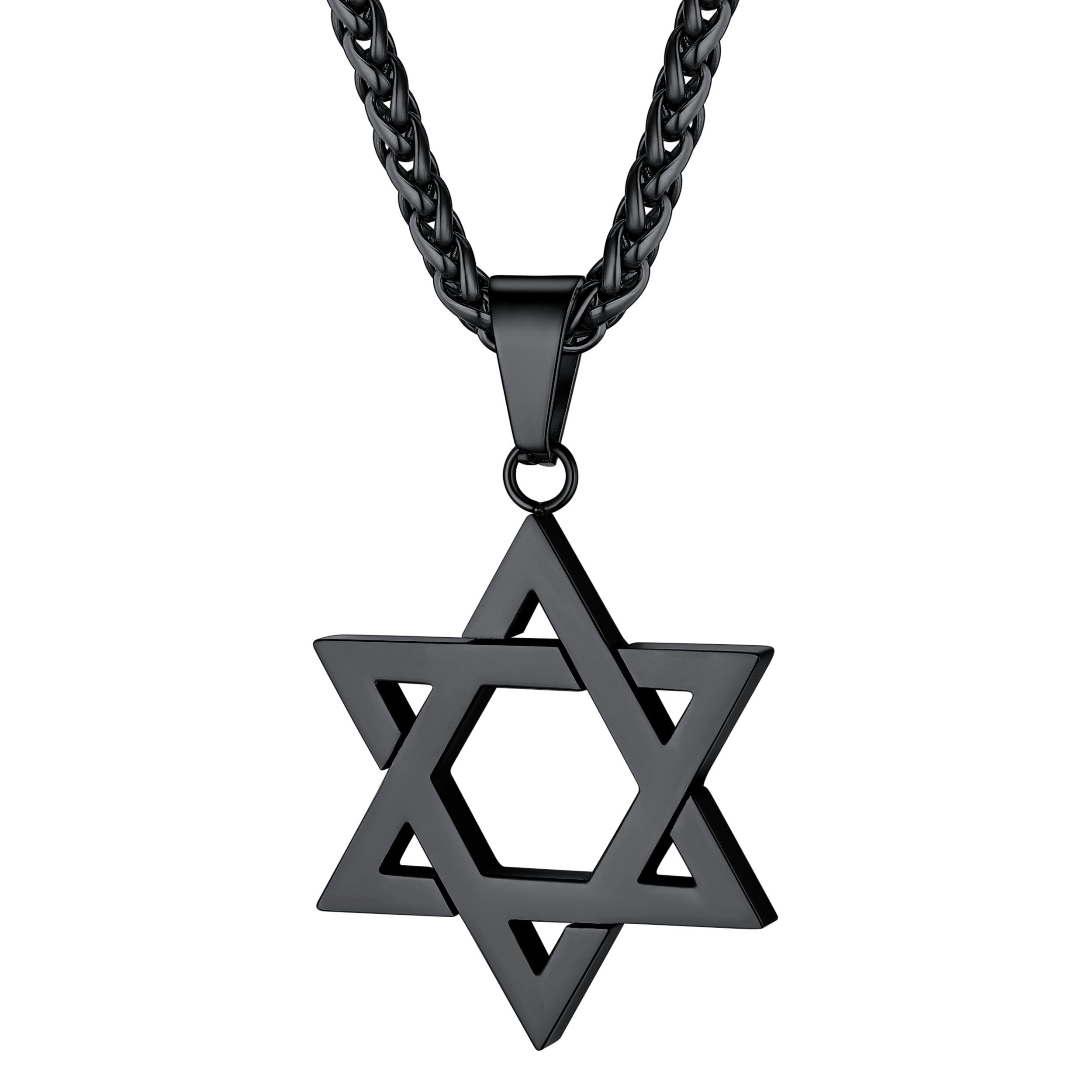 Star of David Pendant Necklace 316L Stainless Steel