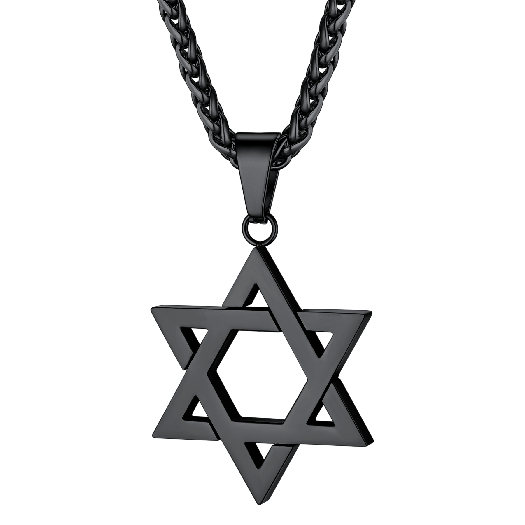 Star of David Pendant Necklace 316L Stainless Steel