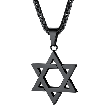 Star of David Pendant Necklace 316L Stainless Steel