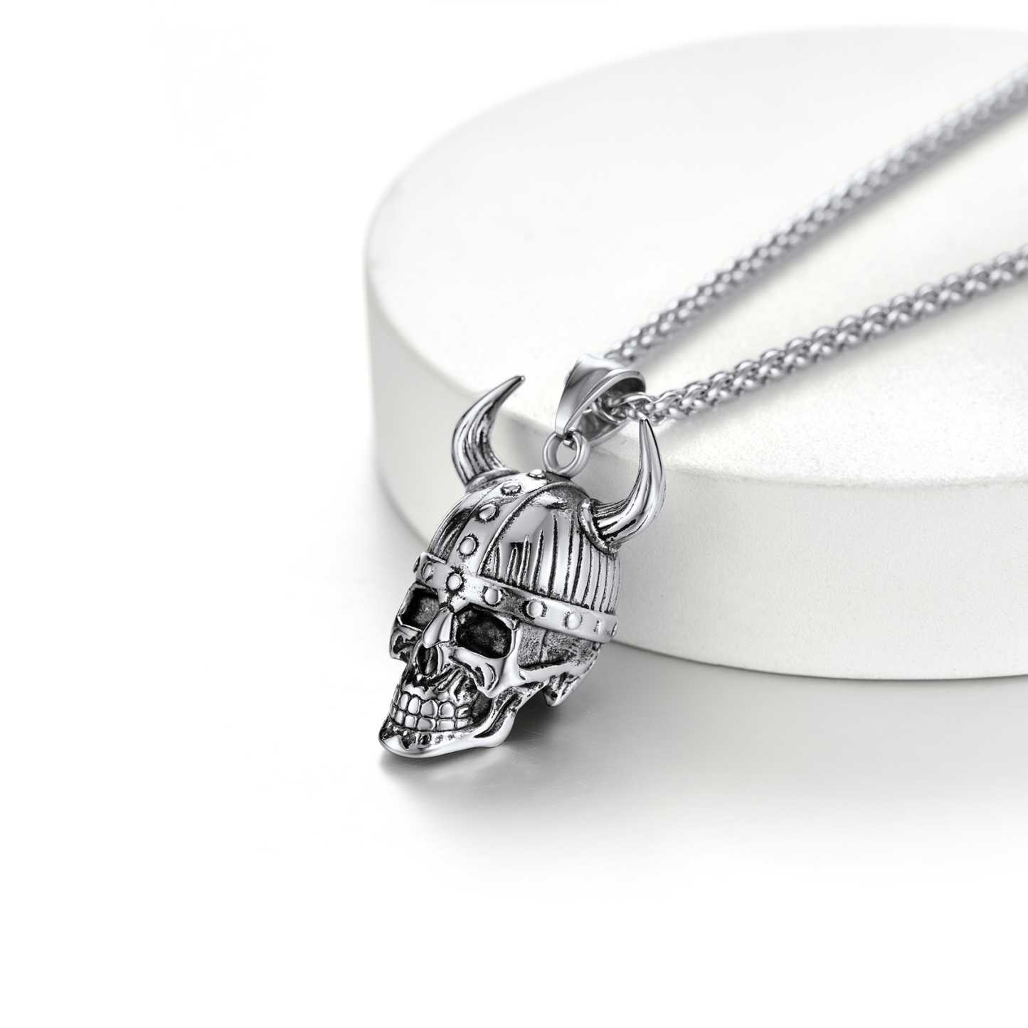 Loki Horn Viking Necklace for Men - Men's Gothic Jewelry