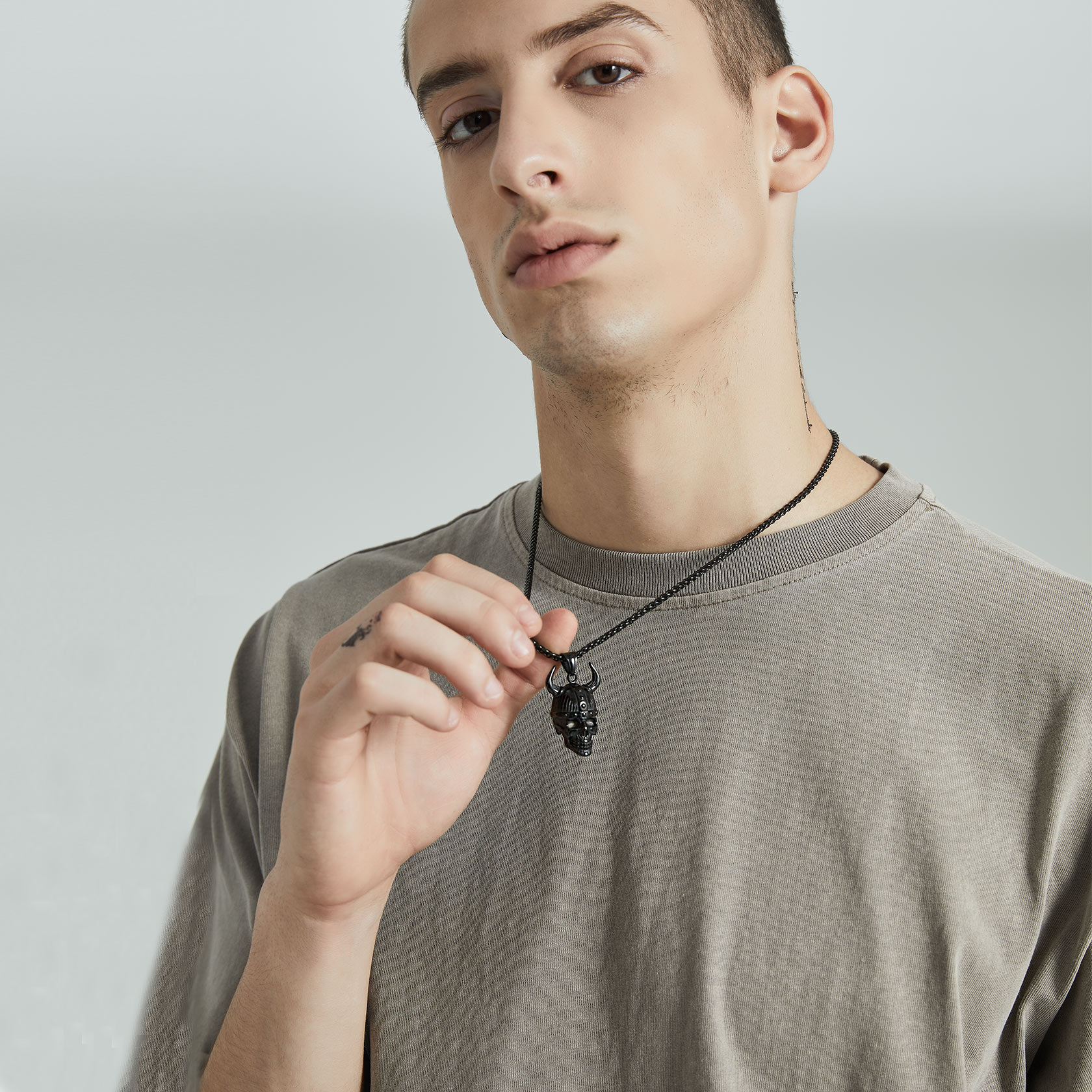 Loki Horn Viking Necklace for Men