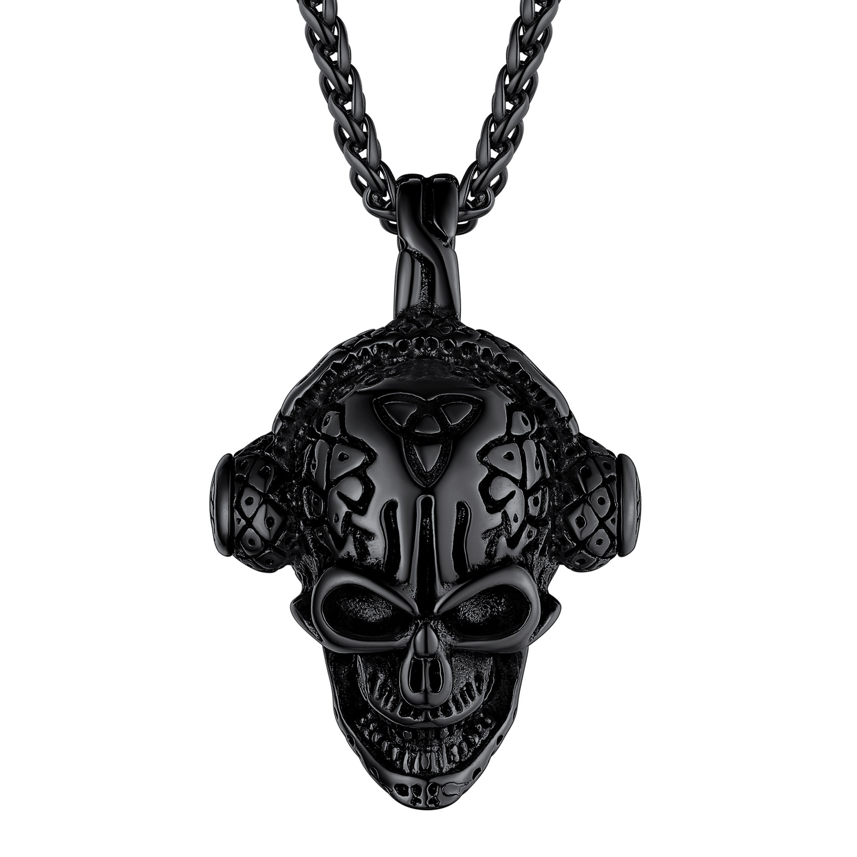 Skull Earphone Chain Necklace