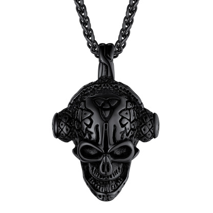 Skull Earphone Chain Necklace