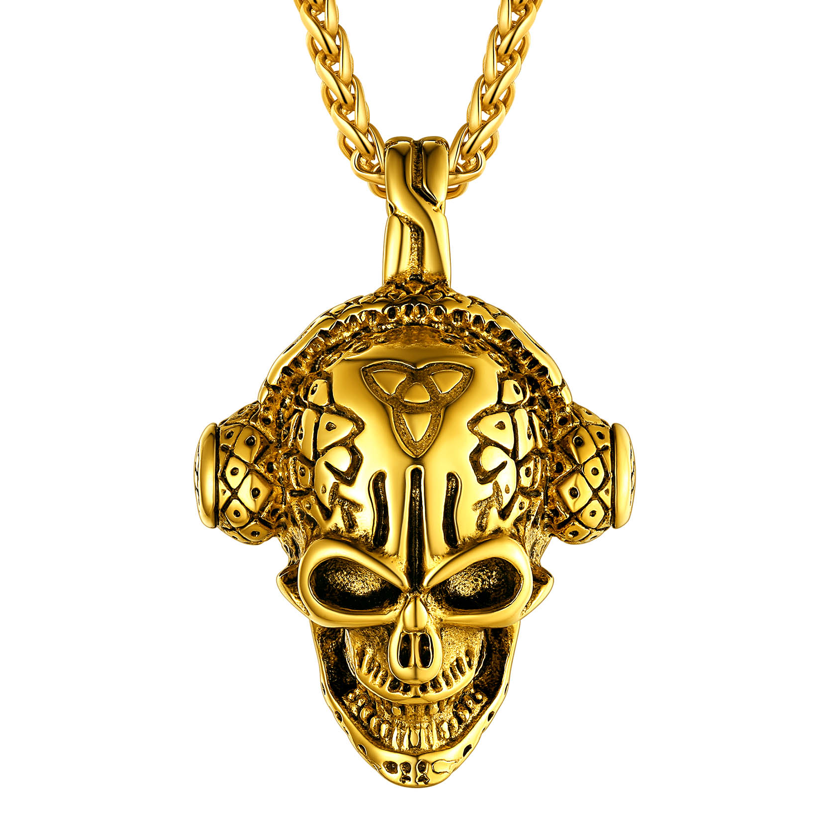 Skull Earphone Chain Necklace