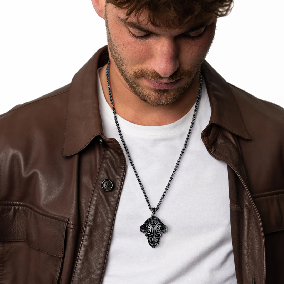 Skull Earphone Chain Necklace