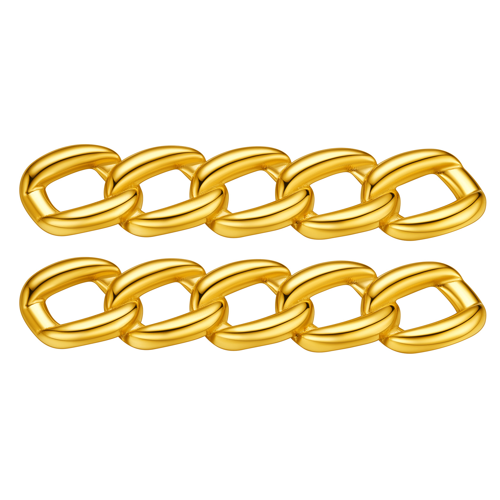 Shoe Buckle Gold Cuban Chain