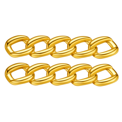 Shoe Buckle Gold Cuban Chain