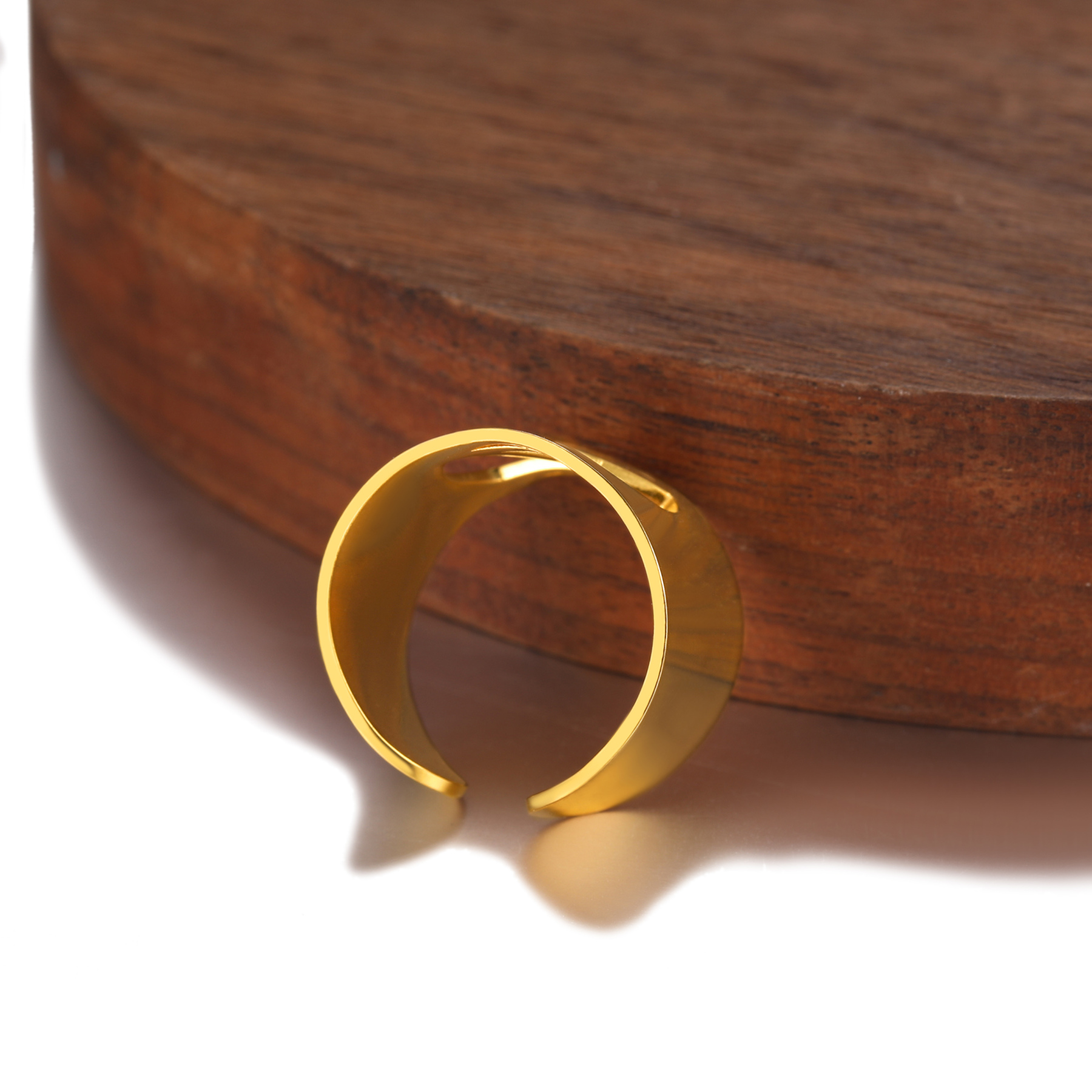 Open Cuff Rings for Women Men Name Alphabet Ring