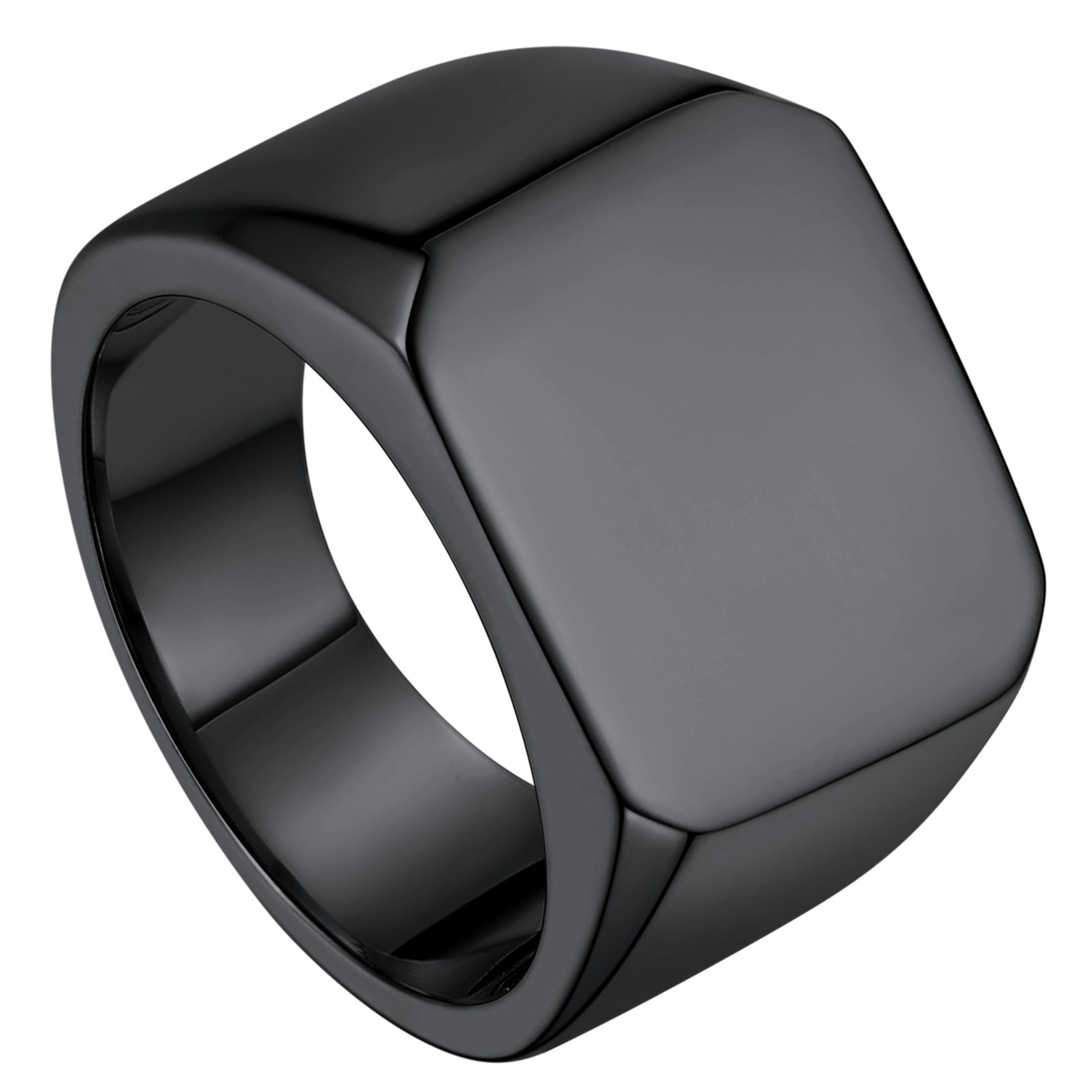 Signet Ring Stainless Steel Vintage Grey