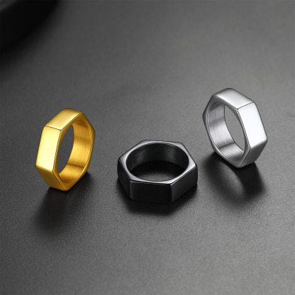 Punk Simple Ring Bands