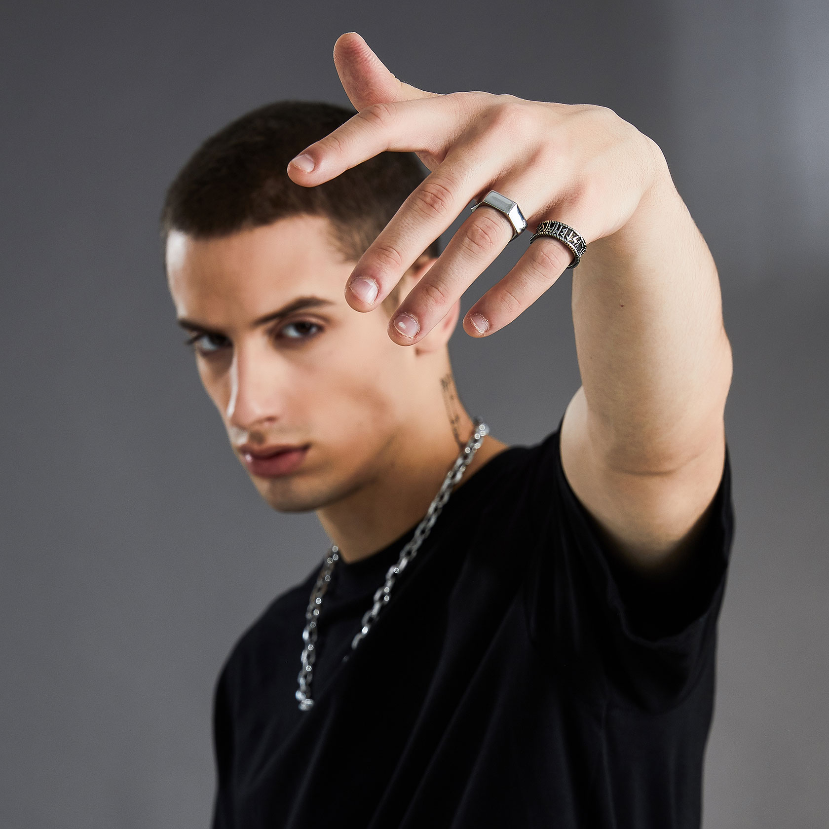 Punk Simple Ring Bands