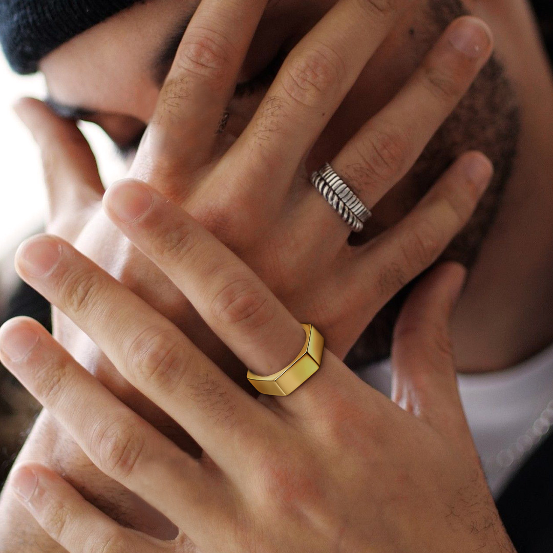 Punk Simple Ring Bands