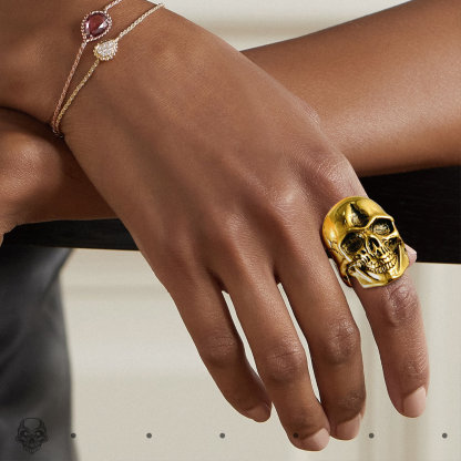 Stainless Steel Skeleton Head Rings