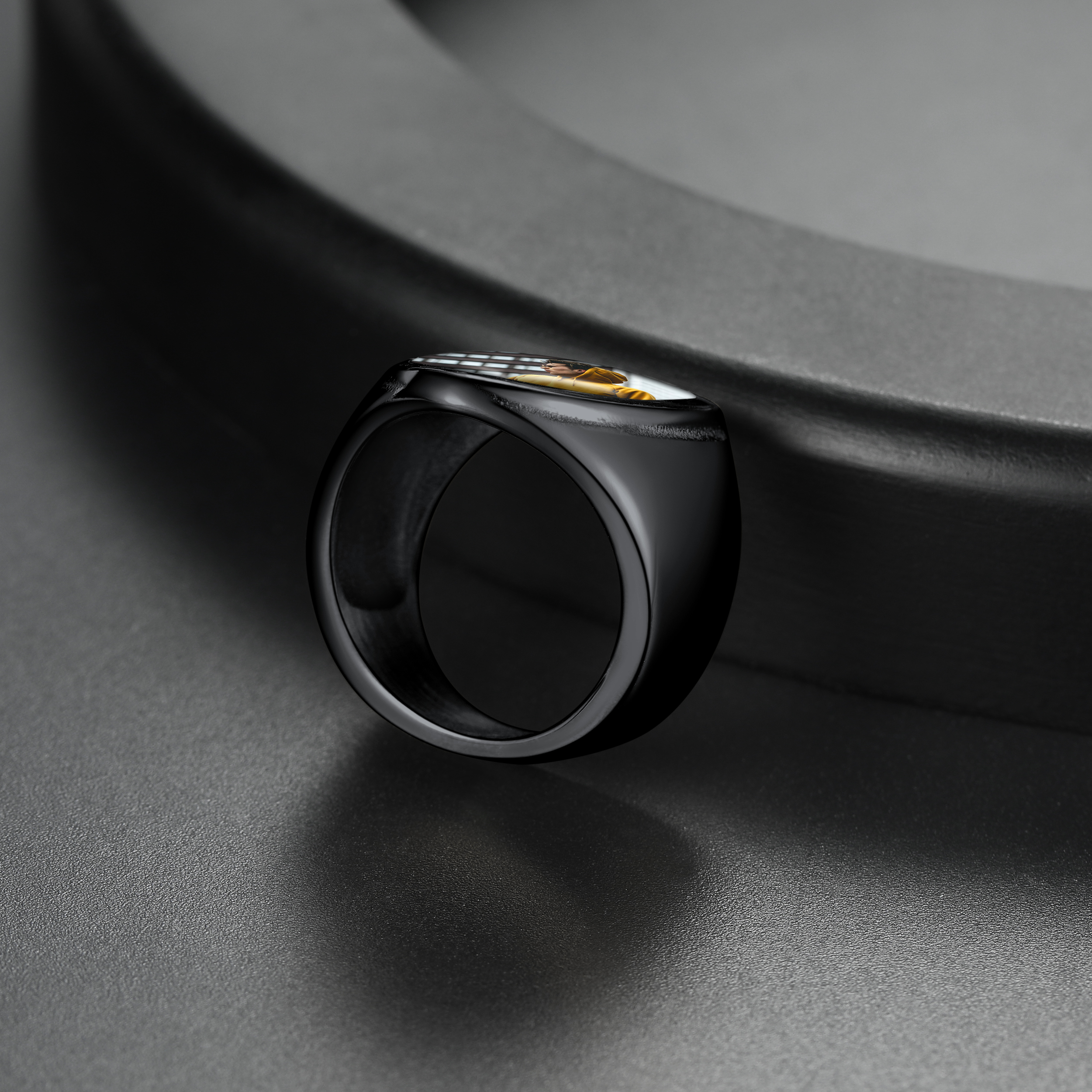 Personalized Engraved Photo Ring