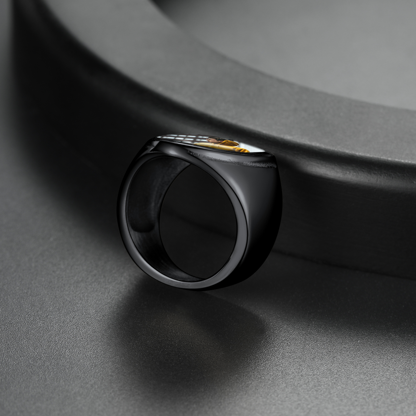 Personalized Engraved Photo Ring