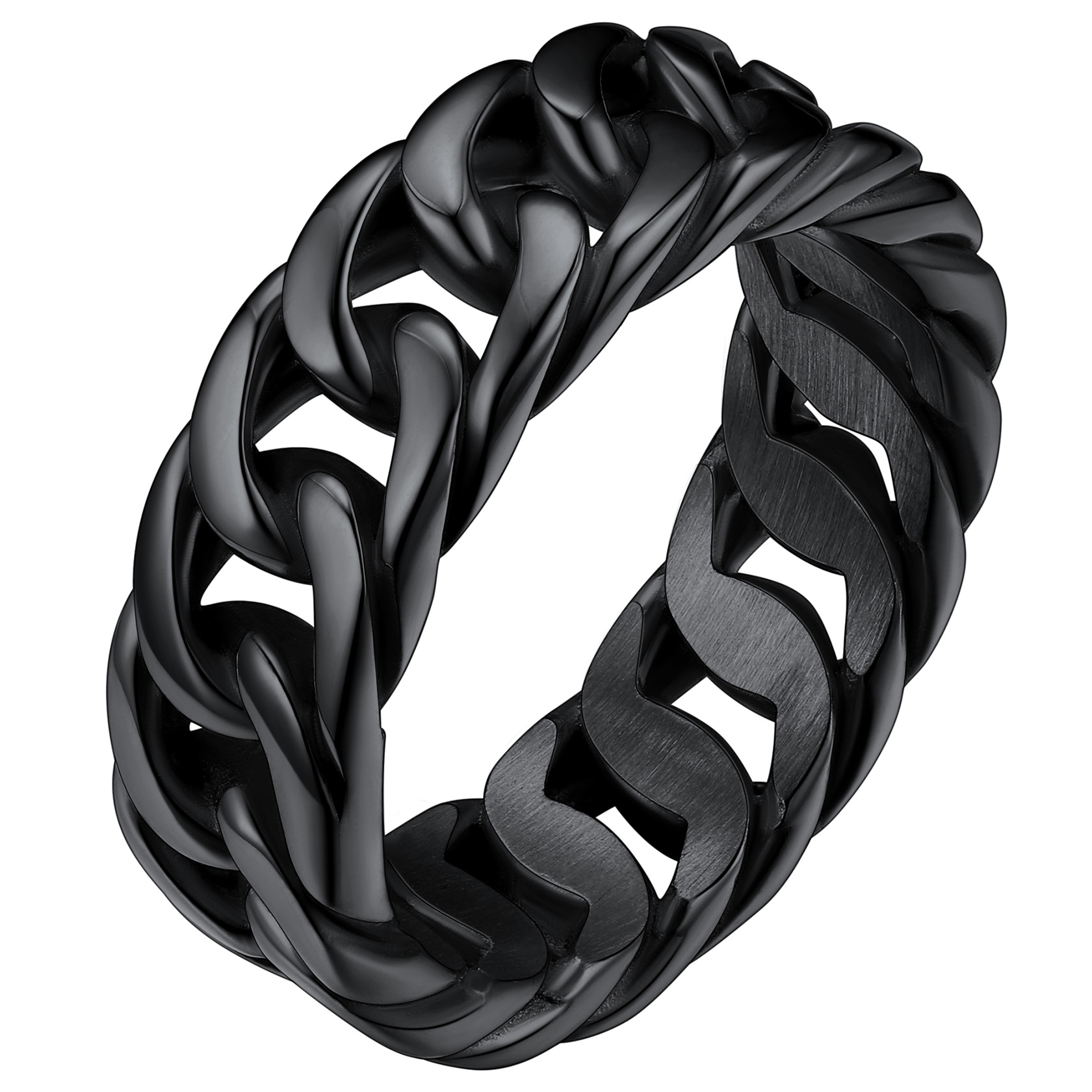 Chain-link Cuban chain ring