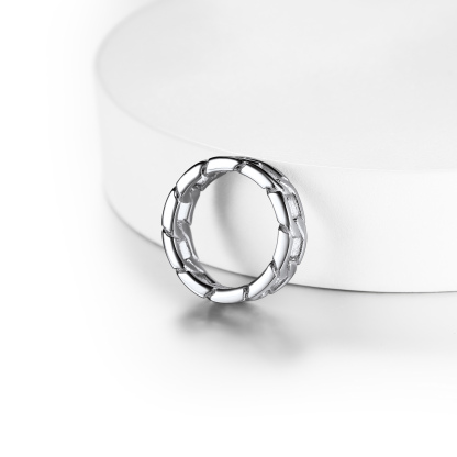 Stainless steel link ring