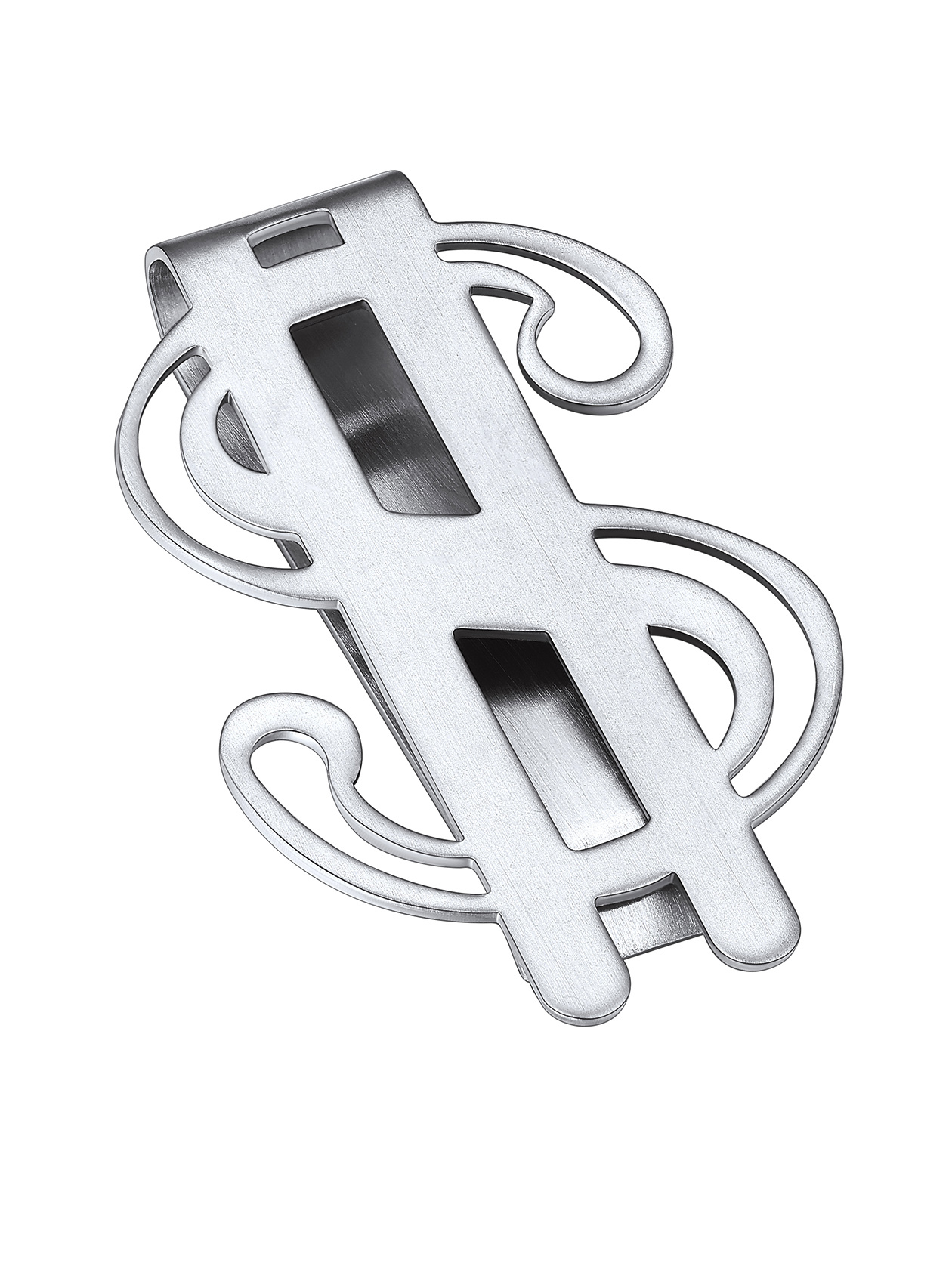 Black Stainless Steel Money Clip