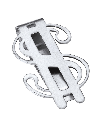 Black Stainless Steel Money Clip