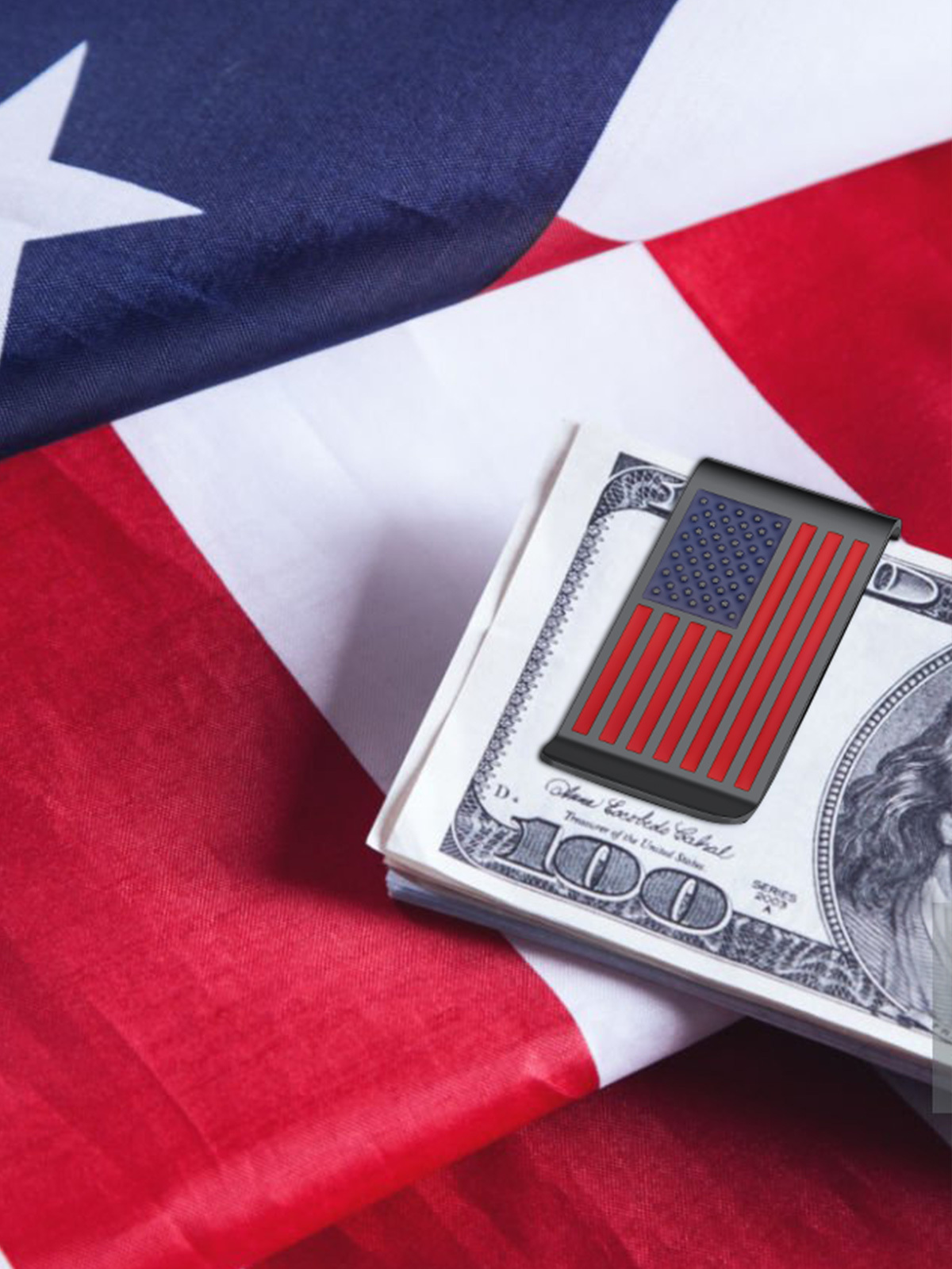 American Flag Money Clip Steel