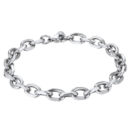 Stainless Steel Rolo Cable Chain Bracelets For Men