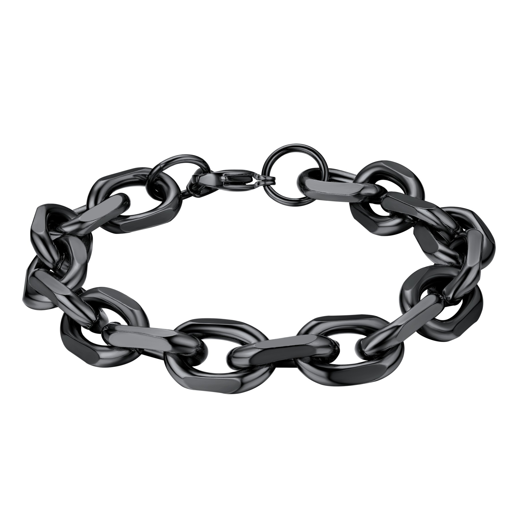 Stainless Steel Rolo Cable Chain Bracelets For Men