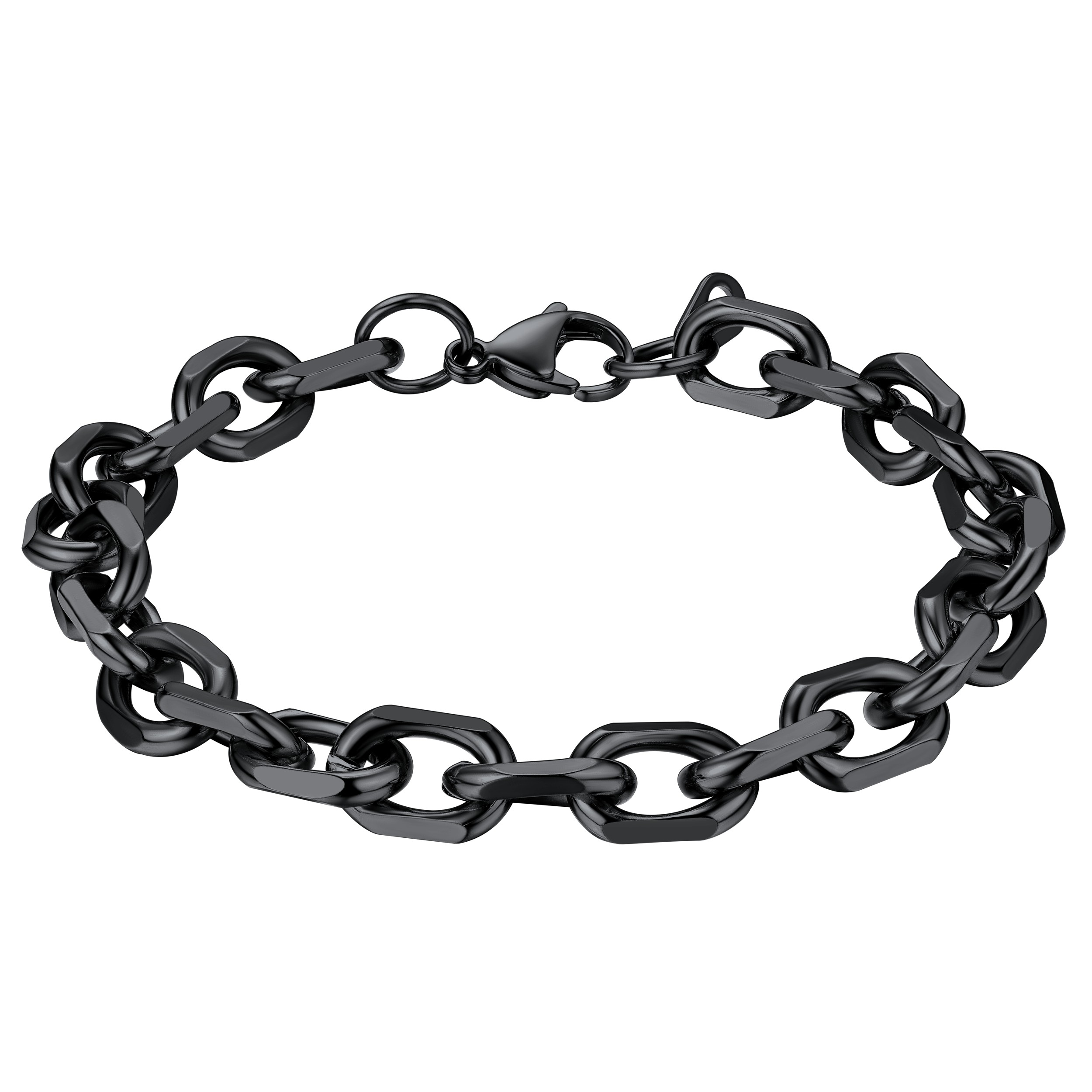 Stainless Steel Rolo Cable Chain Bracelets For Men