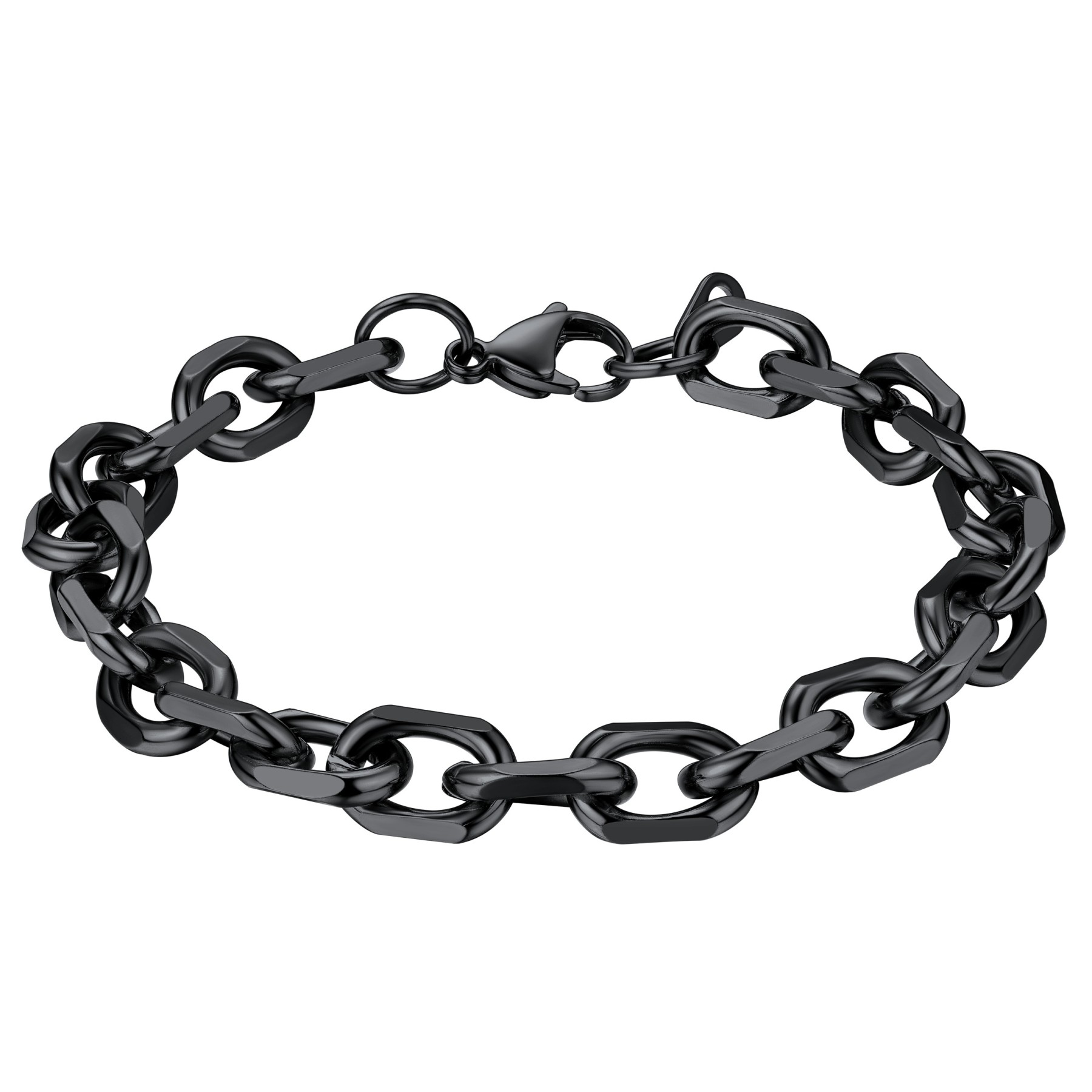 Stainless Steel Rolo Cable Chain Bracelets For Men
