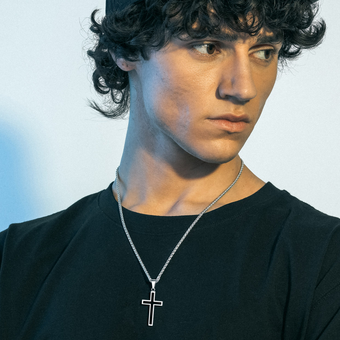 Cross Pendant Necklace for Men-03