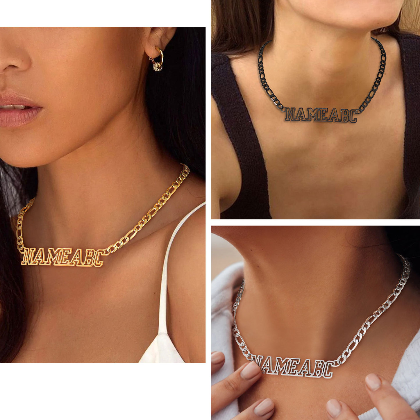 Custom Engraved Name Pendant For Her&Him